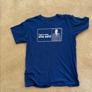 JCPenney Blue Short Sleeve Tees with Graphic Designs